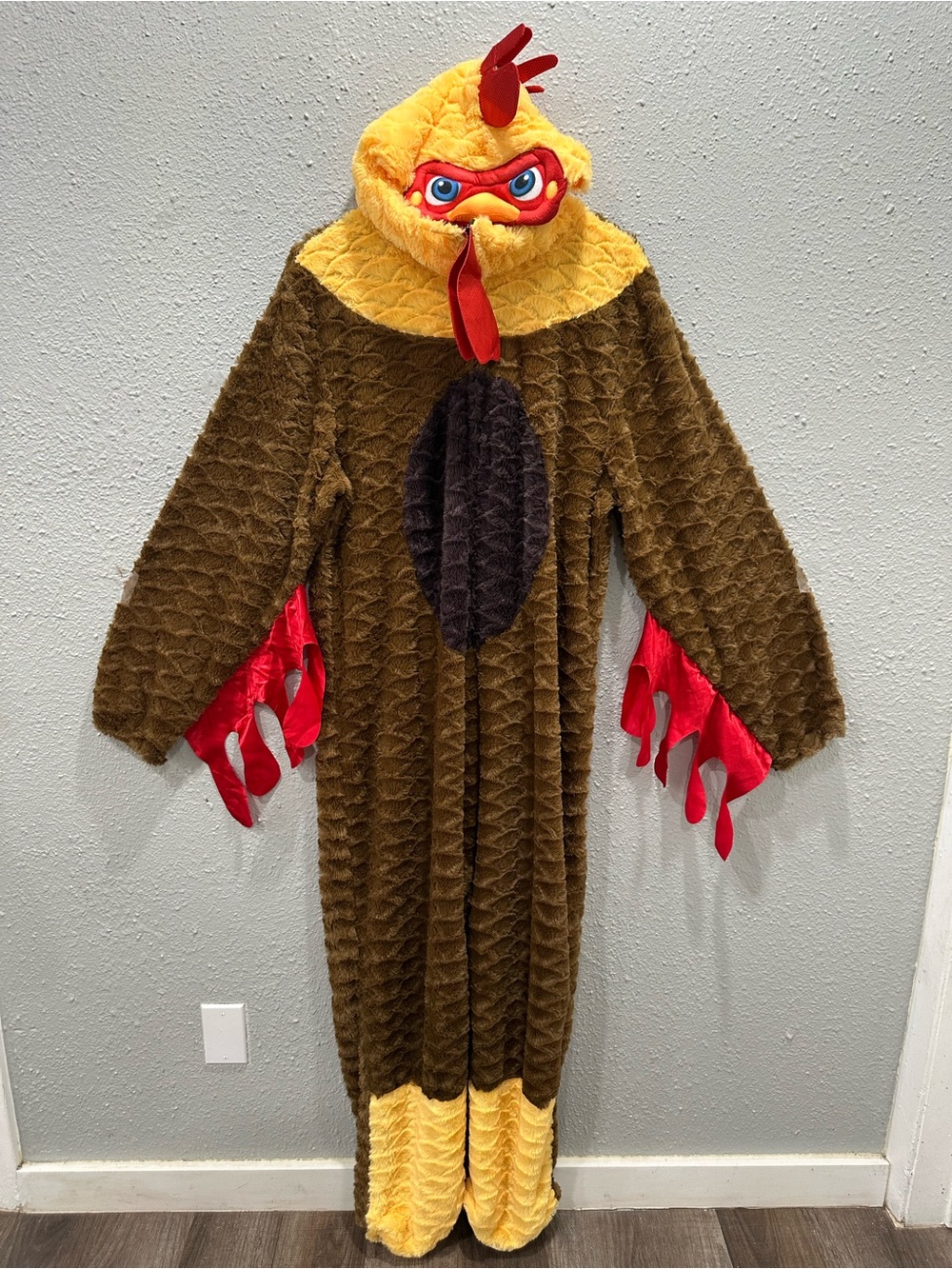 Briefly Stated Chicken Rooster Halloween Costume Mens 2XL
